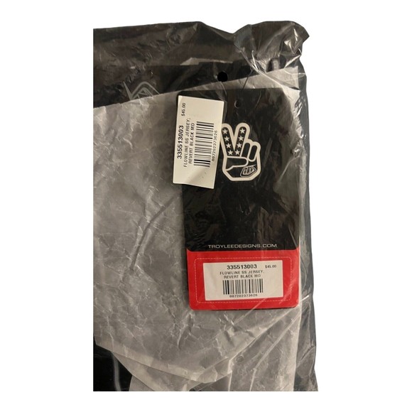 Troy Lee Designs TLD MTB Short Sleeve Flowline Jersey Revert Black Medium - Picture 5 of 5